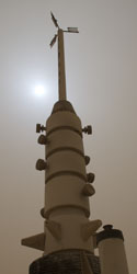 Mos Eisley set - moisture vaporator during sandstorm