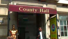 County Hall Entrance, South Bank (near Waterloo), London